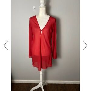 Victoria's Secret Scarlet V-Neck Chemise